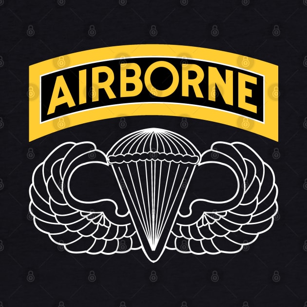 US Army Airborne Tab & Wings by thomtran